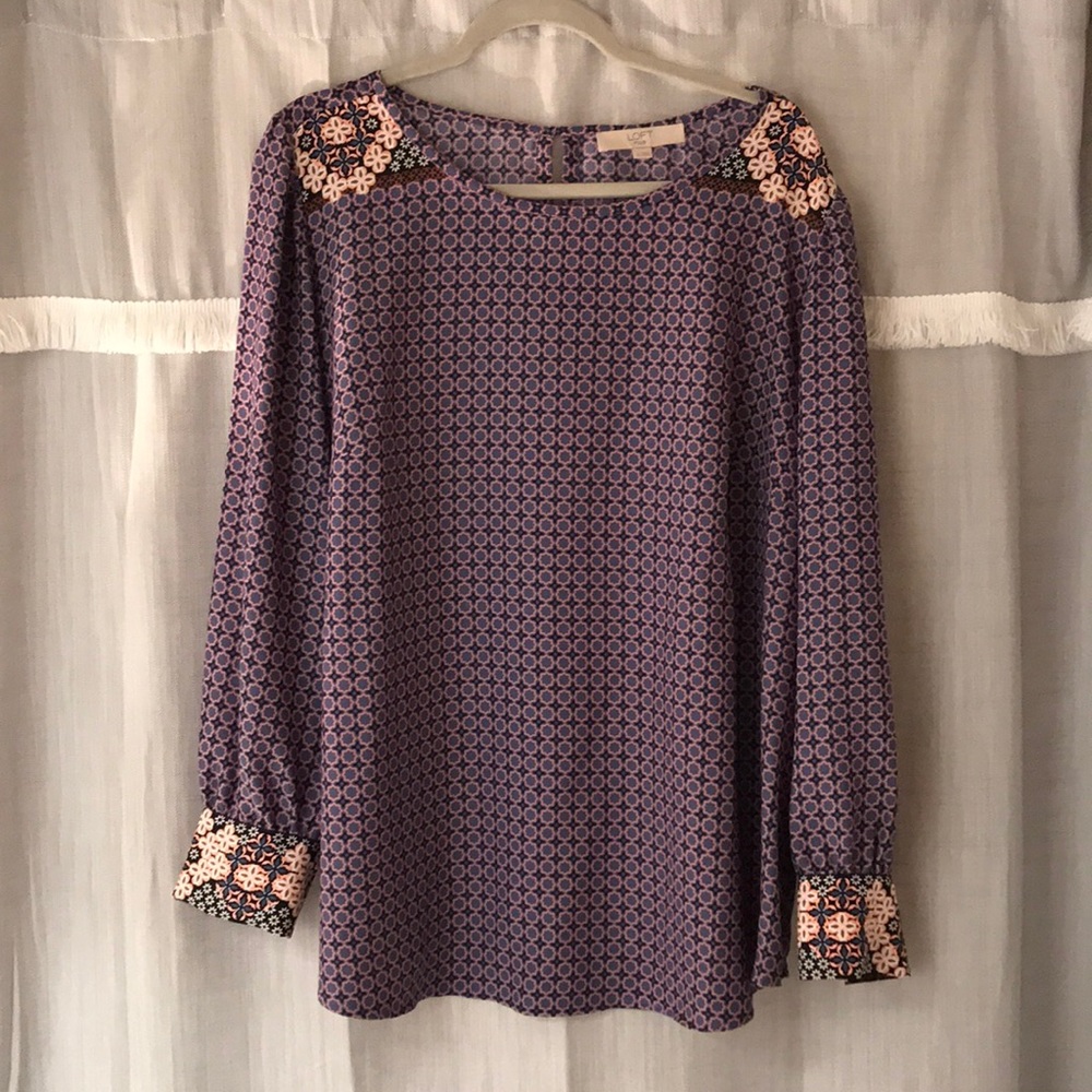 Loft Plus Printed Blouse sz20
